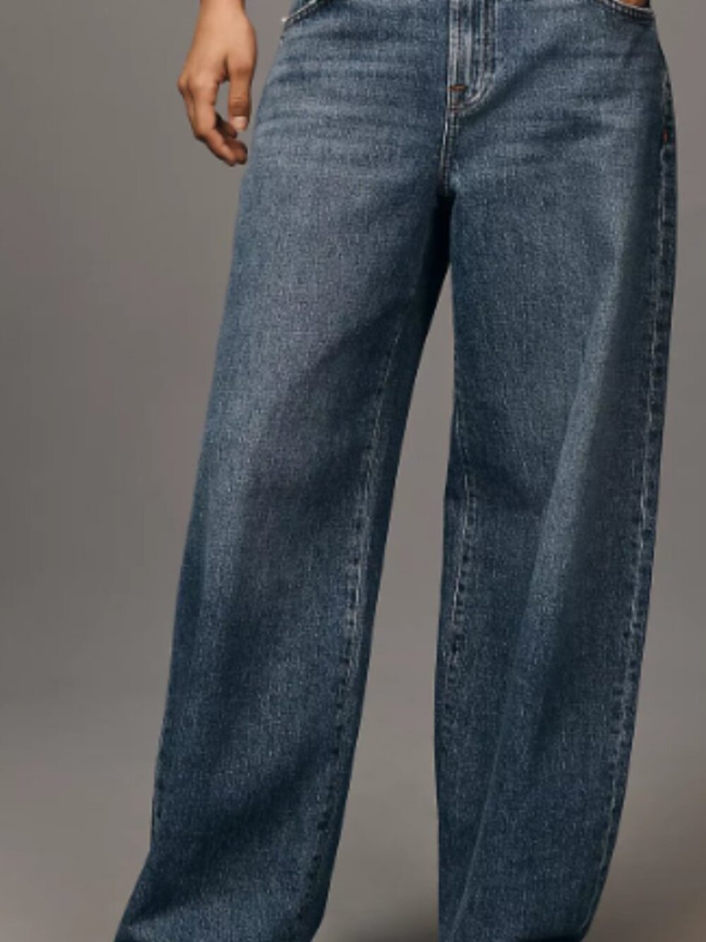 7 For All Mankind Bonnie High-Rise Barrel Jeans, Size: 28, Color: Santa Cruz - Picture 3 of 12